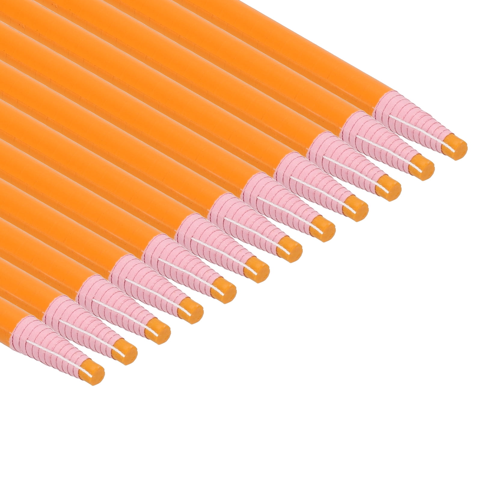 Uxcell Peel-Off China Markers, 48 Pack Grease Wax Pencils Wood for Glass Garments Drawing Film Paper Vinyl Metal, Yellow