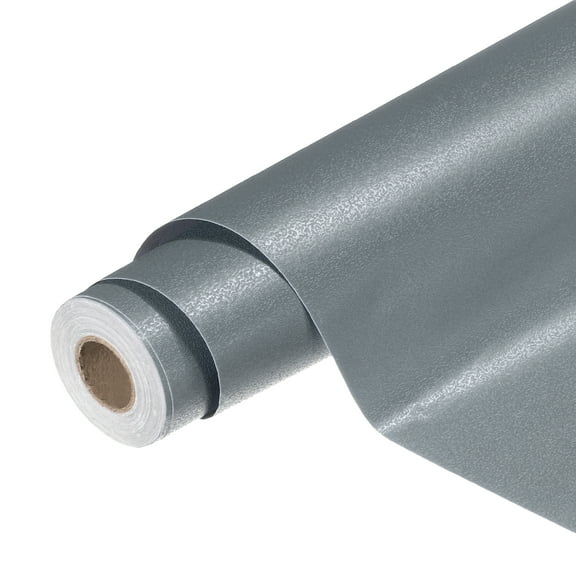 Uxcell Peel and Stick Wallpaper 22" x 197" Waterproof Frosted Wall Paper Dark Gray