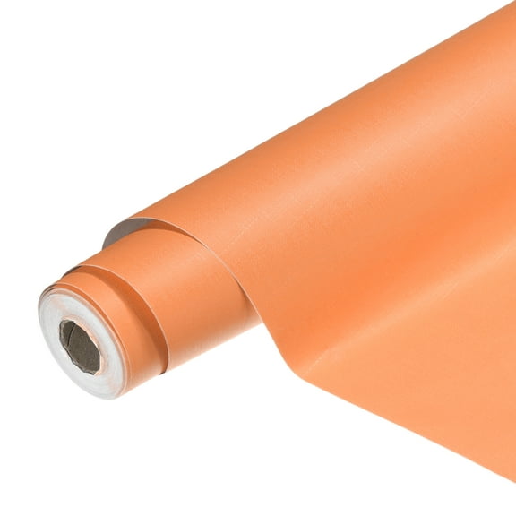 Uxcell Peel and Stick Wallpaper 22" x 394" Waterproof Cloth Contact Paper Orange