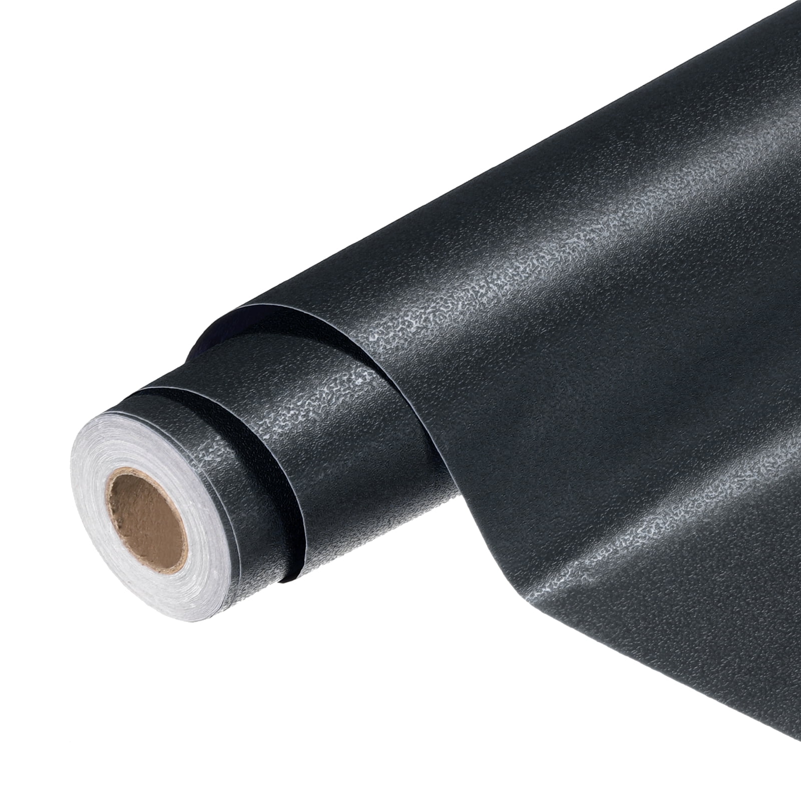Uxcell Peel and Stick Wallpaper 22" x 394" Waterproof Frosted Wall Paper Black
