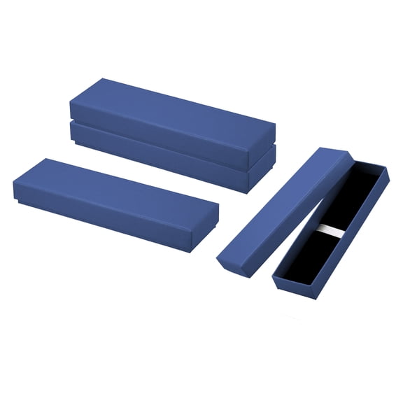 Uxcell Pen Gift Box, 4 Pack Empty Pen Case Cardboard Case Pen Presentation Display Box Supplies, Blue