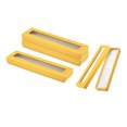 thumbnail image 1 of Uxcell Pen Gift Box, 4 Pack Empty Pen Case Cardboard Case with Clear Window Pen Display Box, Yellow, 1 of 5