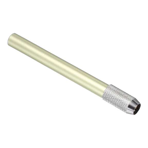 Uxcell Pencil Extenders, 2Pcs Art Adjustable Metal Pencil Holder Lengthener Single-ended Pen Sleeve for Short Pencil Crayon Colored Pencils Writing Desk Office, Green