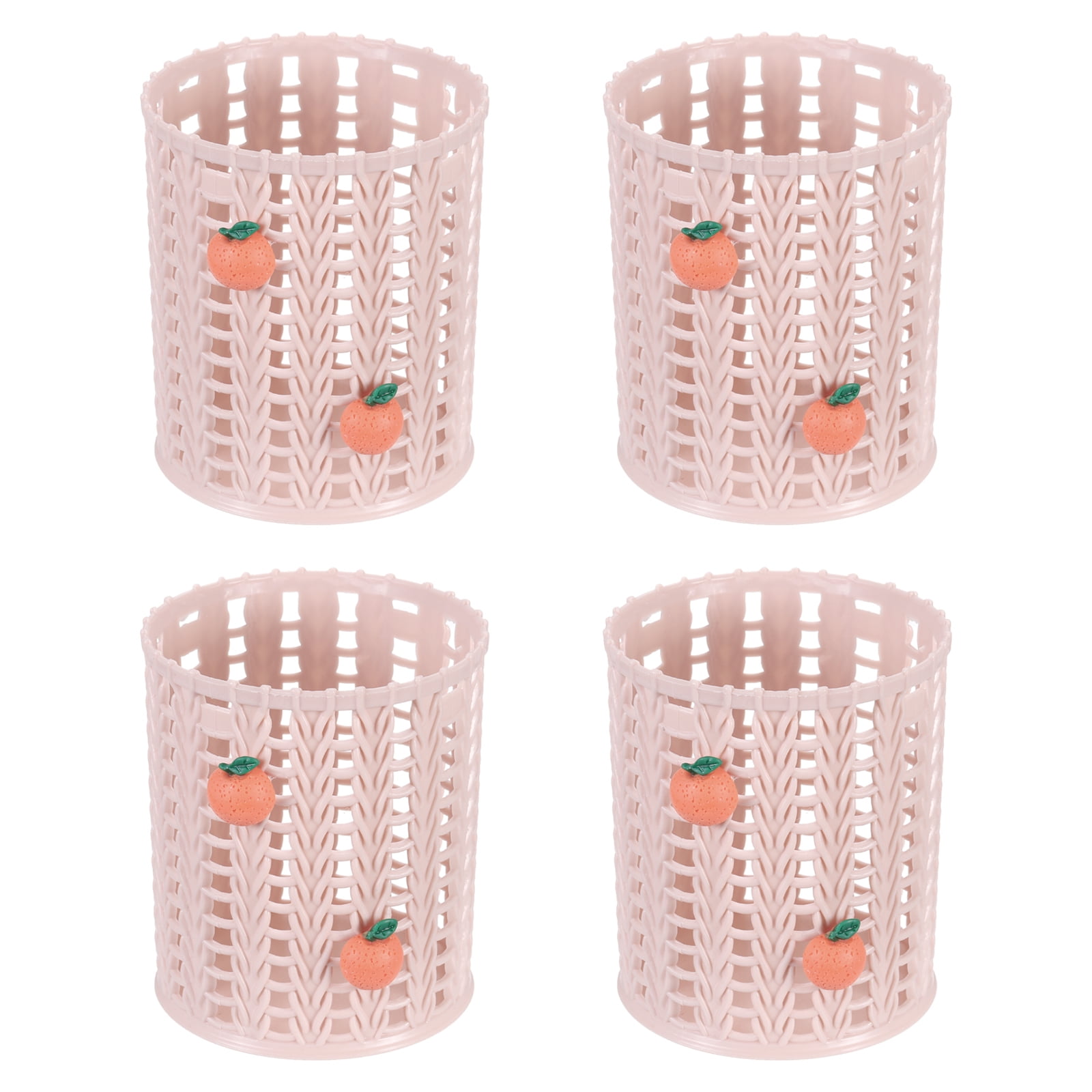 PATIKIL Pencil Holder 4-Pack - Cute Pencil-Shaped Desk Organizers In Assorted Colors