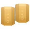 thumbnail image 1 of Uxcell Pencil Holder Hexagon Pen Cup Stationery Organizer, Clear Khaki 2 Pack, 1 of 5