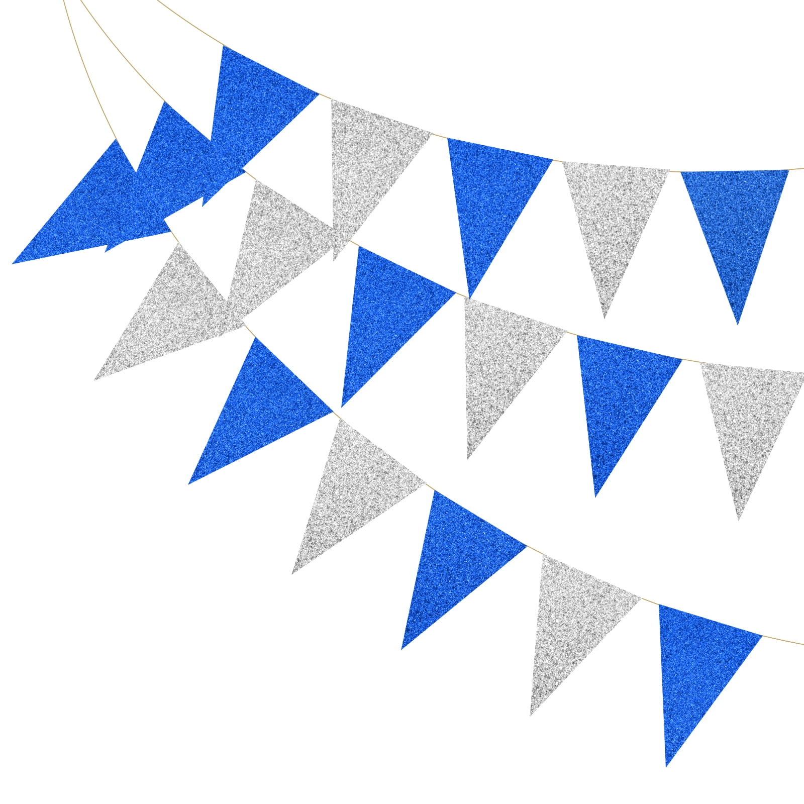 Uxcell Pennant Banner Flags Paper Triangle Flag Bunting Banner Garland ...