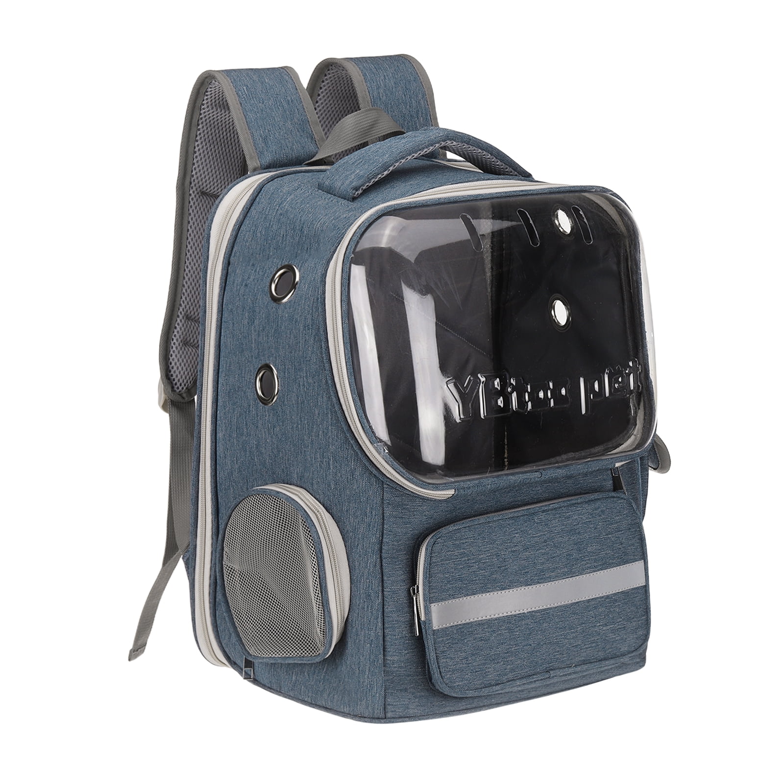 Uxcell Pet Portable Travel Backpack for Small Dog with Transparent Cover, Blue