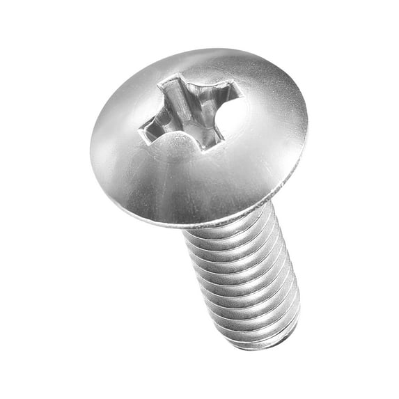 Uxcell Phillips Cross Flat Round Head Machine Screw Kit with Lock Nut (M5-0.8x25) 80Pcs, Stainless Steel Fasteners