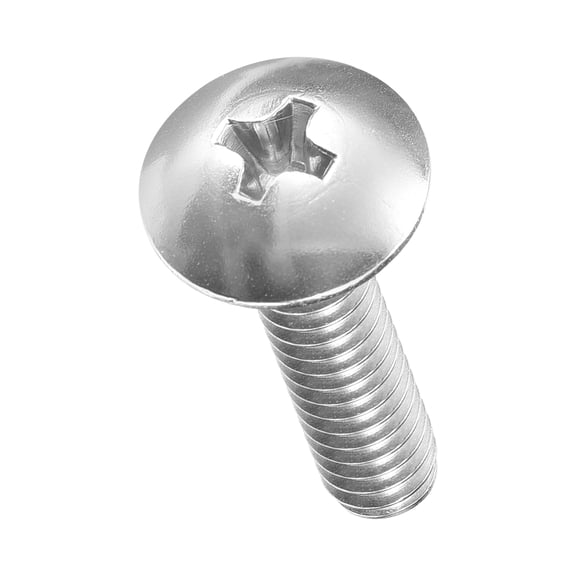 Uxcell Phillips Cross Flat Round Head Machine Screw Kit with Lock Nut (M5-0.8x25) 80Pcs, Stainless Steel Fasteners