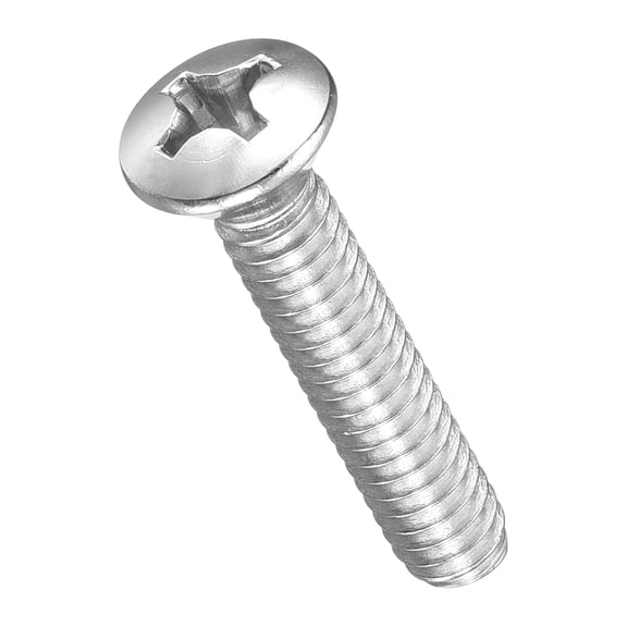 Uxcell Phillips Cross Recessed Countersunk Head Screws Bolts (M8-1.25x20) 25Pcs, 304 Stainless Steel Flat Head Screws
