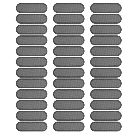 Uxcell Phone Dustproof Net Sticker, Phone Speaker Anti Dust Protector Cover Speaker Mesh Sticker 0.87"x0.28" Black 40Pcs