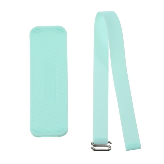Uxcell Phone Grip Strap Portable Wrist Strap Silicone Elastic Cord with Handle for Phones Case Mint Green 1Pcs