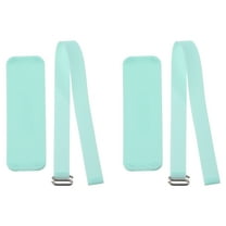 Uxcell Phone Grip Strap Portable Wrist Strap Silicone Elastic Cord with Handle for Phones Case Mint Green 2Pcs