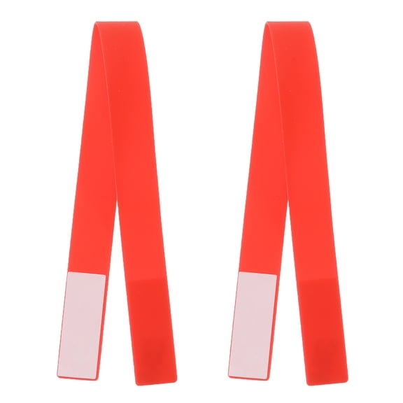 Uxcell Phone Grip Strap Portable Wrist Straps Silicone Elastic Cord for Phone Case Red 2Pcs