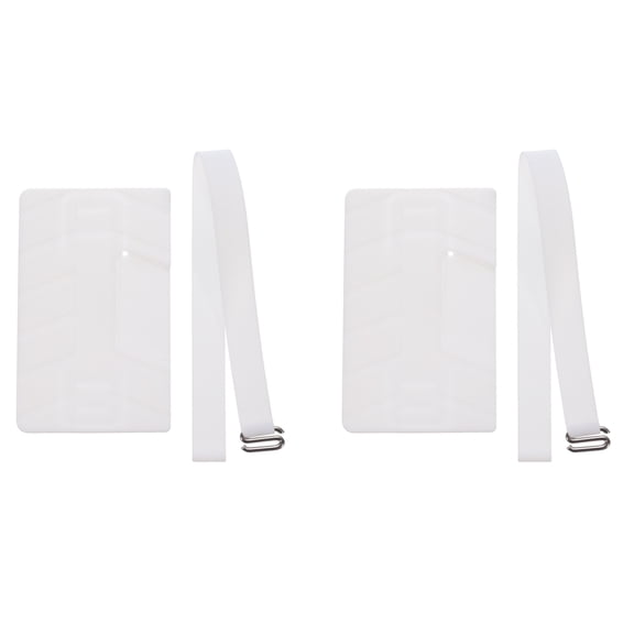 Uxcell Phone Grip Strap Wrist Strap Silicone Elastic Cord with Card Holder for Phone Case White 2Pcs