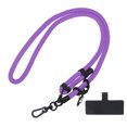 thumbnail image 1 of Uxcell Phone Lanyard Adjustable Neck Lanyard Wrist Lanyard with Lanyard Patch for Smartphone Deep Purple 1 Pack, 1 of 4