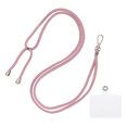 thumbnail image 1 of Uxcell Phone Lanyard Universal Crossbody Adjustable Neck Lanyard with Lanyard Patch for Smartphone Pink Gray 1 Pack, 1 of 4