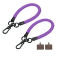 thumbnail image 1 of Uxcell Phone Lanyard Universal Polyester Wrist Lanyard with Lanyard Patch for Smartphone Deep Purple 2 Pack, 1 of 4