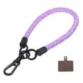 thumbnail image 1 of Uxcell Phone Lanyard Universal Polyester Wrist Lanyard with Lanyard Patch for Smartphone Purple Rainbow 1 Pack, 1 of 4