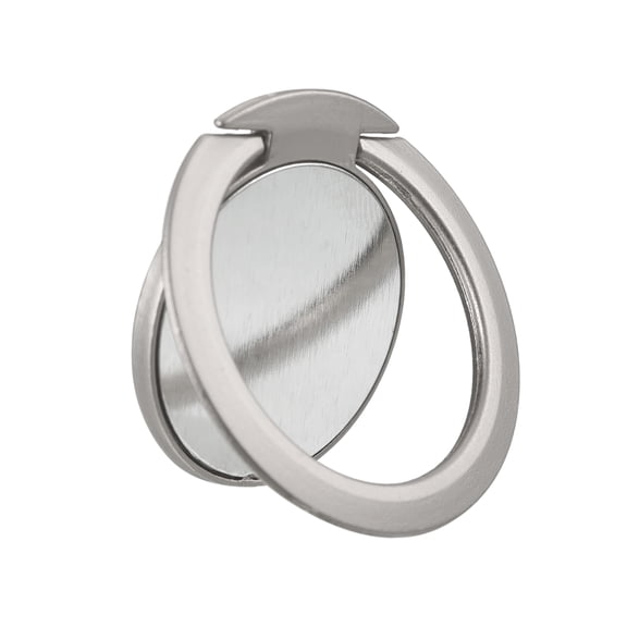 Uxcell Phone Ring Holder, Ultra-Thin Cellphone Stand, for Magnetic Car Mounts, Silver Tone