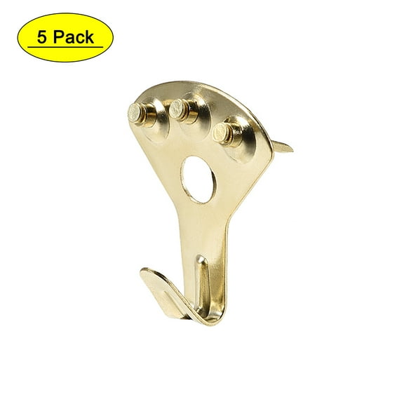 Uxcell Picture Hangers 75lbs Photo Frame Hooks Kit w Nails 5Pack