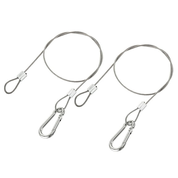 Uxcell Picture Hanging Wire Kit, 0.5M Electroplating Load 66lbs 2Set