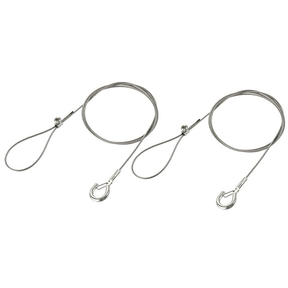 Uxcell Picture Hanging Wire Kit 1M Load 66 lbs with Single Hole Fixing Screws 2Set
