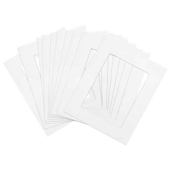 Uxcell Picture Mats Core Cut Frame Matte for Photos Artwork Painting Display 3.9" x 5.9" White 10Pcs