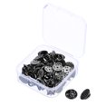 thumbnail image 1 of Uxcell Pin Backs Metal Lapel Pin Backing Brooch Holder Decorative Accessories with Storage Box Dark Grey 50 Pack, 1 of 6