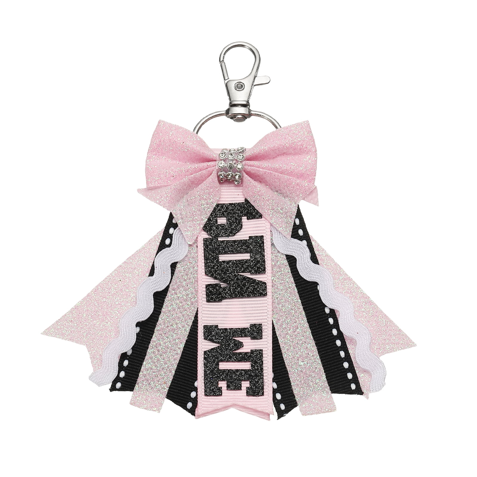 Uxcell Pin Me Cheer Bow Keychain, Sport Cute Cheerleader Gifts Key ...