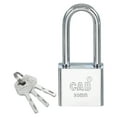 thumbnail image 1 of Keyed Padlock 30mm (1-3/16"), Keyed Different Locks Stainless Steel Pin Tumbler Padlocks Long Shackle with Key, 1 of 7