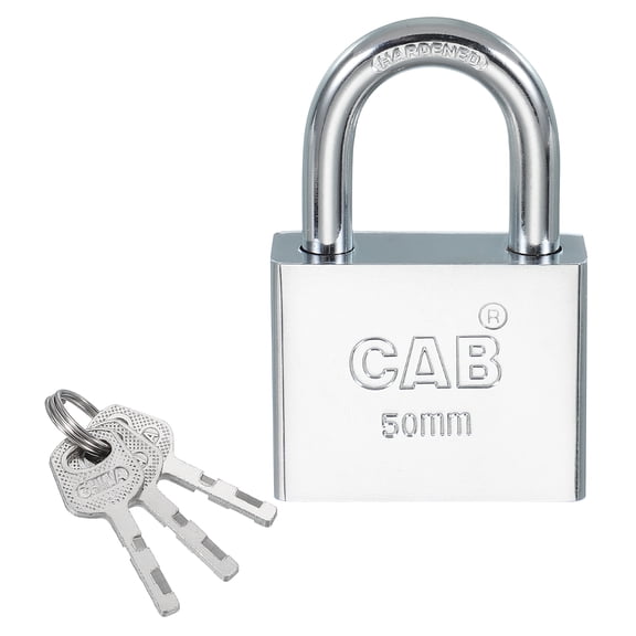 Uxcell Pin Tumbler Padlock, Keyed Different Locks Stainless Steel Padlocks Harden Shackle with Keys 2"
