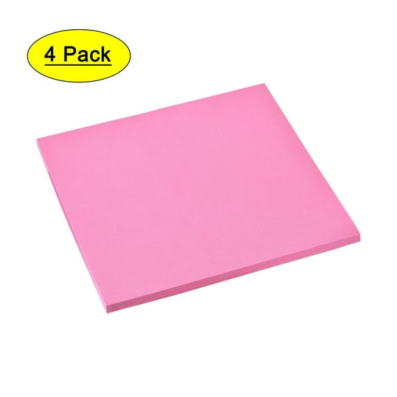 Uxcell Pink EVA Foam Sheets 10 x 10 Inch 10mm Thickness for Crafts DIY Projects, 4 Pcs