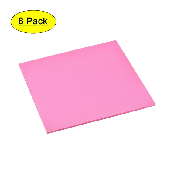 Uxcell Pink EVA Foam Sheets 10 x 10 Inch 5mm Thickness for Crafts DIY Projects, 8 Pcs