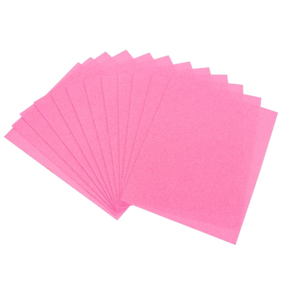 Uxcell Pink Glitter EVA Foam Sheets 11 x 8 Inch 2mm Thick for Crafts DIY 12 Pack