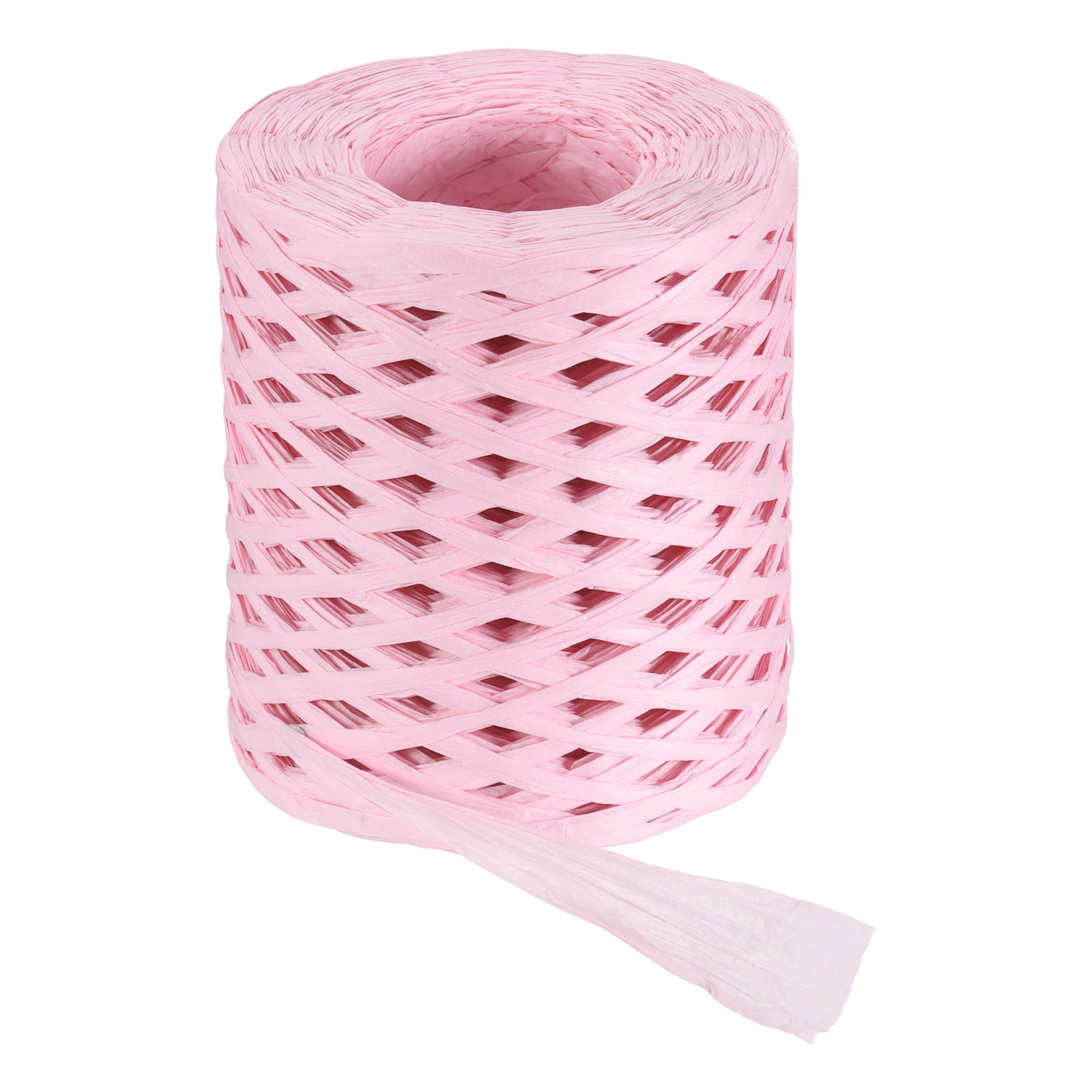 Pink Raffia Ribbon Uxcell Pink Raffia Ribbon, 219 Yard Natural Raffia Paper String 4mm ...