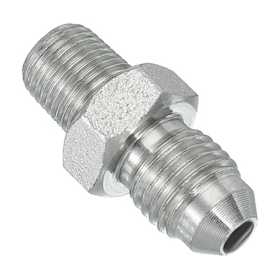 Uxcell Pipe Adapter Connector Pipe Fitting Oil Feed Restrictor Fitting Hydraulic Connector for Oil Steam Water Pipelines System 7/16" x 1/8" Male