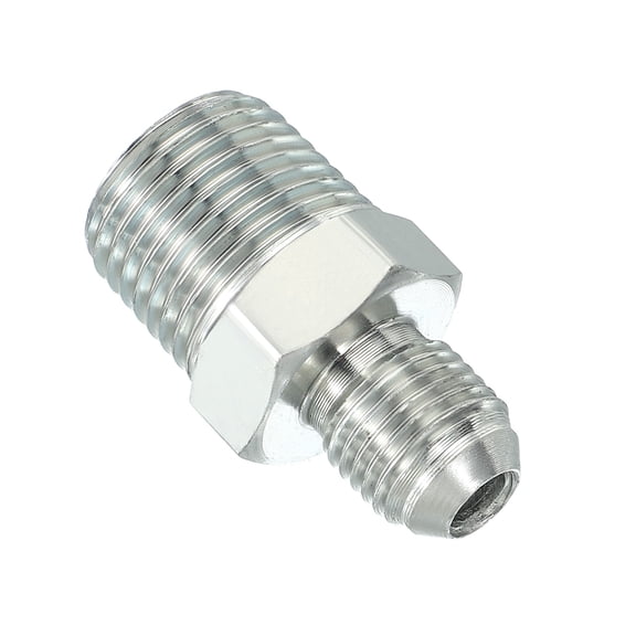Uxcell Pipe Adapter Connector Pipe Fitting Oil Feed Restrictor Fitting Hydraulic Connector for Oil Steam Water Pipelines System 9/16" x 1/2" Male