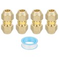 thumbnail image 1 of Uxcell Pipe Extension Joint Connector, Free Welding AC Copper Pipe Coupling Adapter with Tape 3/8" 4, 1 of 7