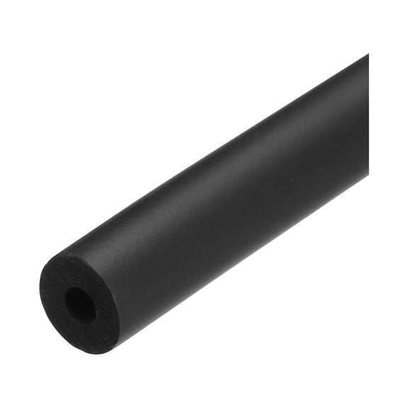 Uxcell Pipe Insulation Foam Tube Heat Preservation for Handle Grip Support 0.24 x 0.63 inch Black