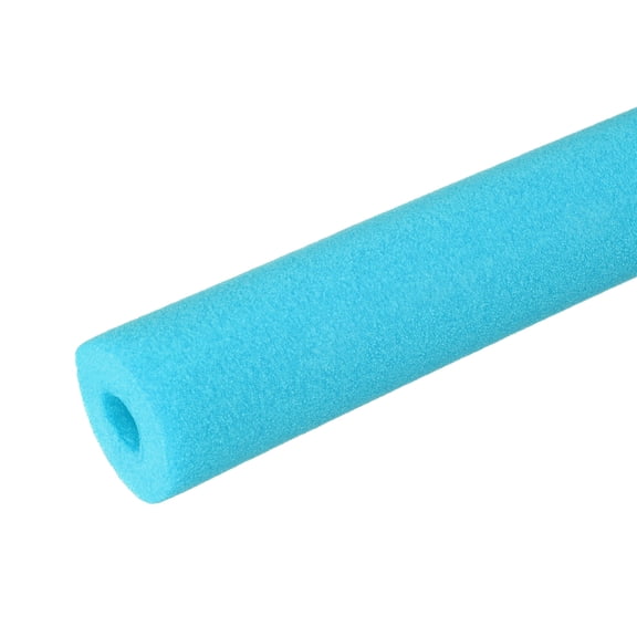 Uxcell Pipe Insulation Foam Tube, Pool Noodles Foam Tubing Covers for Swimming Pool Handle Heat Preservation Sleeve Transparent Blue 1" (25mm) ID x 3.3FT x 2-9/16" OD