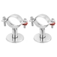 thumbnail image 1 of Uxcell Pipe Supports, Stainless Steel Wall Mount Ceiling Mount Pipe Support Bracket for Dia 51mm Pipe Tube, 1 of 6