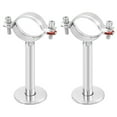 thumbnail image 1 of Uxcell Pipe Supports, Stainless Steel Wall Mount Ceiling Mount Pipe Support Brackets for Dia 57mm Pipe Tube, 1 of 6