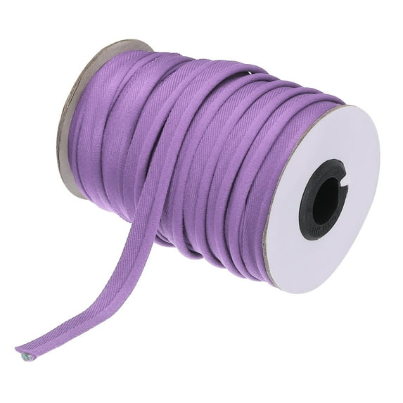 Uxcell Piping Cord Trim 30 Yards 0.4 Inch Piping Tape for Sewing,DIY Crafting Fabric Edge Trim Violet