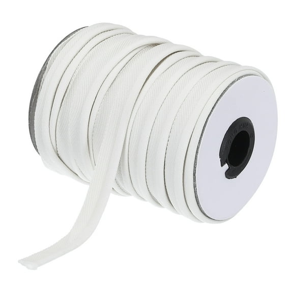 Uxcell Piping Cord Trim 30 Yards 1/2 Inch Piping Tape for Sewing,DIY Crafting Fabric Edge Trim White