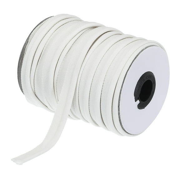 Uxcell 1Pcs Piping Cord Trim Piping Tape for Sewing DIY Crafting Fabric Edge Trim White 1/2" x 30 Yard