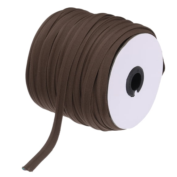 Uxcell 1Pcs Piping Cord Trim Piping Tape for Sewing DIY Crafting Fabric Edge Trim Chocolate Color 1/2" x 65 Yard
