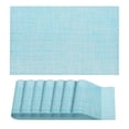 thumbnail image 1 of Uxcell Place Mats, 450x300mm Table Mats Pack of 8 Washable Woven Placemat Blue, 1 of 6