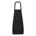 thumbnail image 1 of Uxcell Plain Bib Aprons Washable Aprons Kitchen Cooking Aprons Polyester Art Aprons with 2 Pockets Black, 1 of 5
