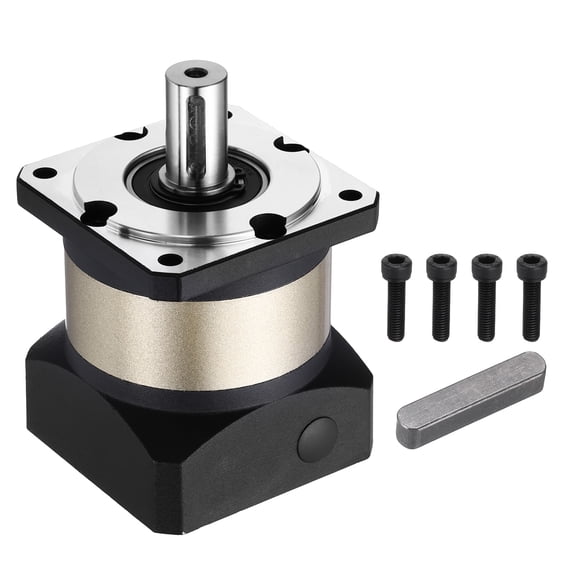 Uxcell Planetary Gearbox Speed Reducer Ratio 5:1 Backlash 12 Arc-min Speed 4000rpm 19mm(0.748 Inch) Input Bore and 20mm(0.787 Inch) Output Shaft- Good for CNC Router, 80mm Servo Motor